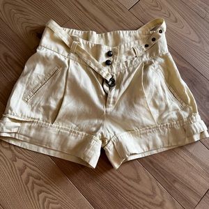Just Cavalli Women'S Gold baguette 🥖 Short Trousers